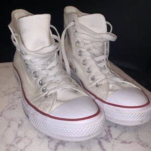 White All Star High Top Converse